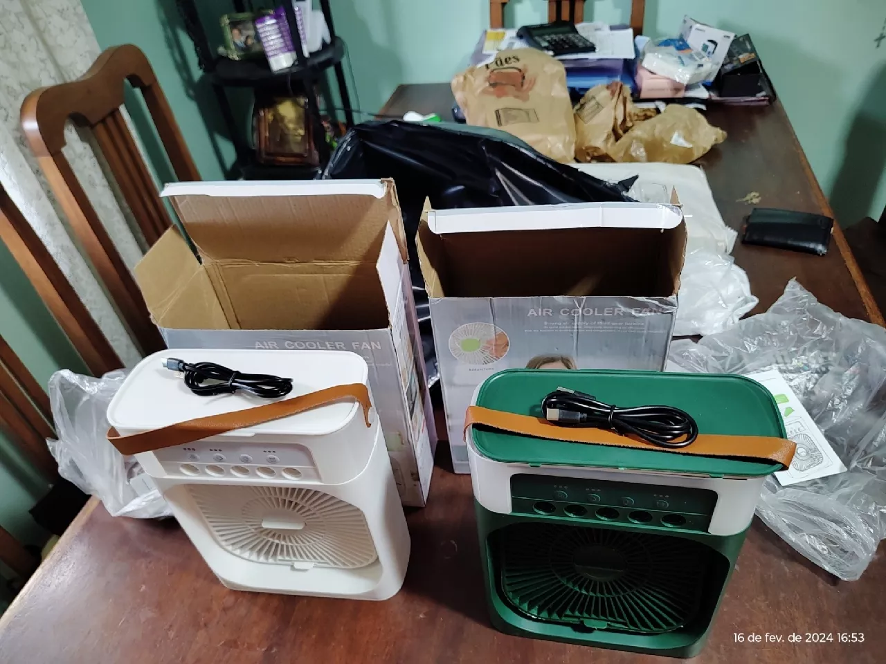 Mini Ventilador Umidificador USB LED IZECOOL COMPACT photo review
