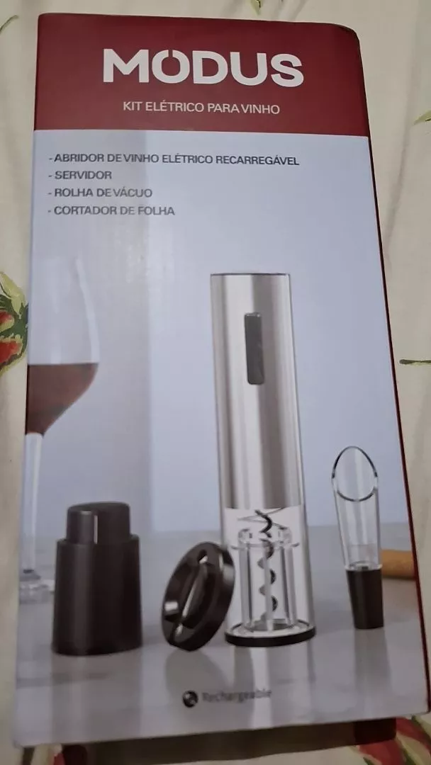 Abridor de Garrafa Elétrico USB Recarregável IZEOPENER PRO photo review