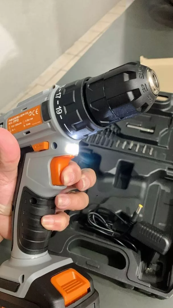 Furadeira Parafusadeira Bateria 12V LED Torque NKF IZETOOL PRO photo review