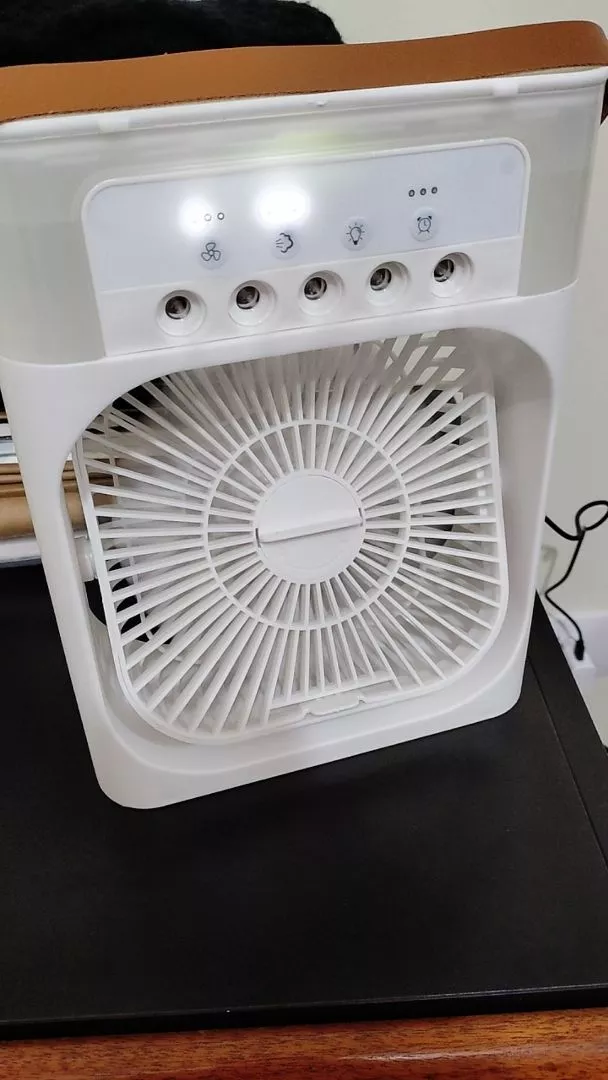 Mini Ventilador Umidificador USB LED IZECOOL COMPACT photo review