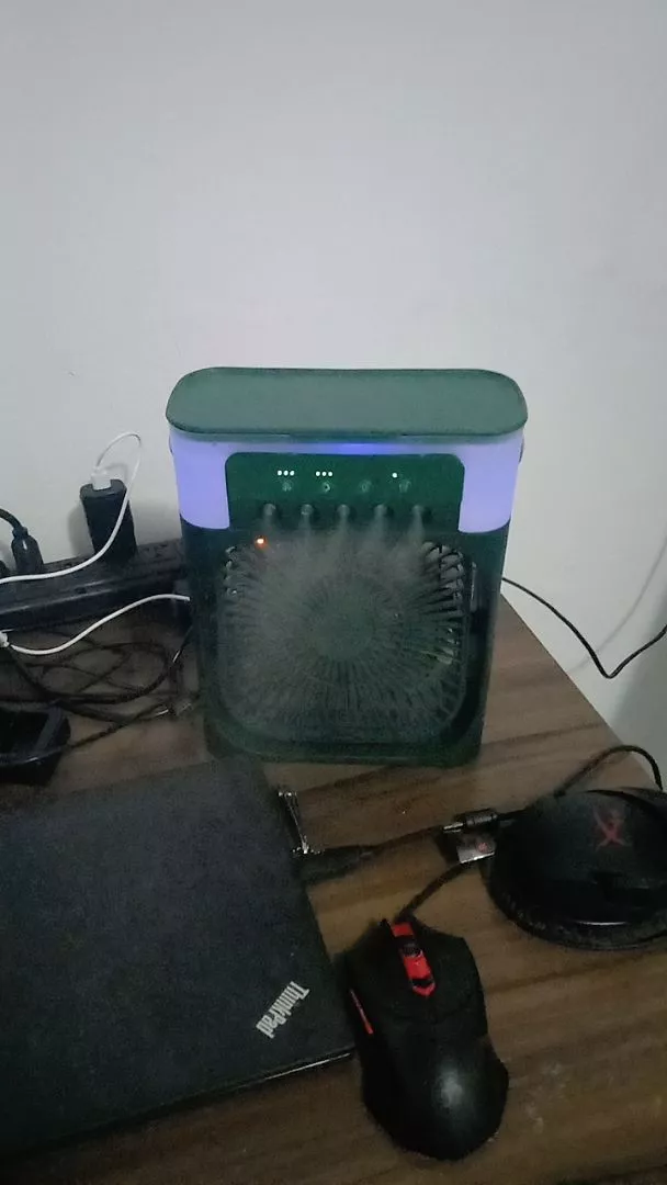 Mini Ventilador Umidificador USB LED IZECOOL COMPACT photo review