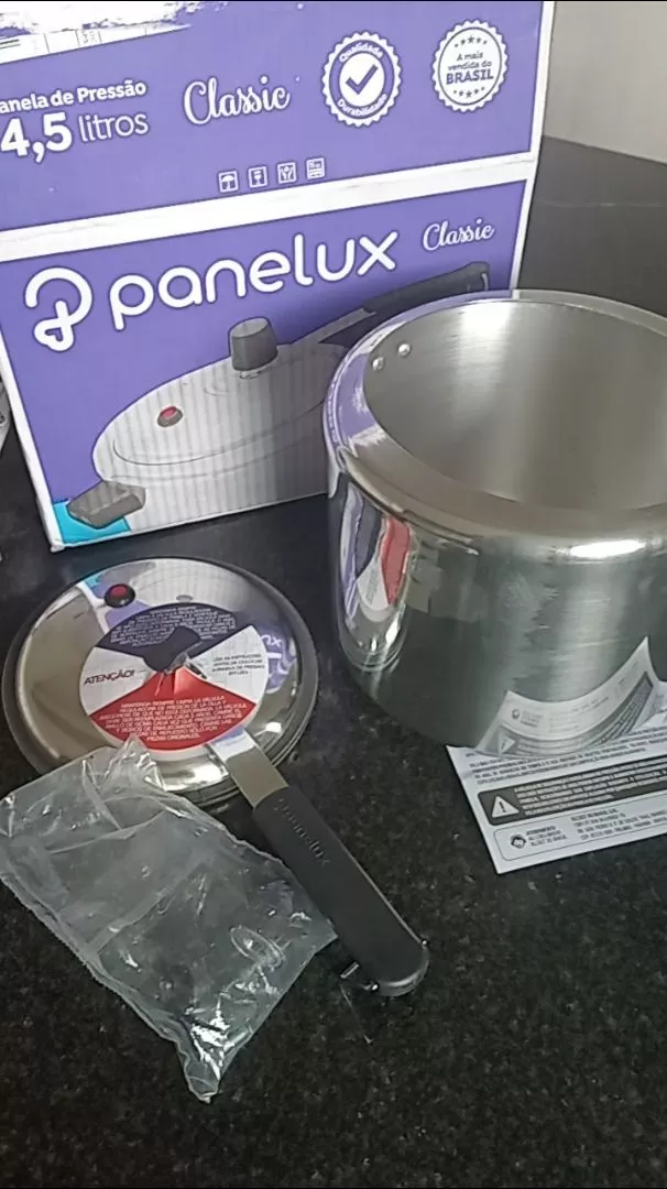 Panela de Pressão Alumínio Polido 4,5L Baquelite IZEFAST COOK photo review