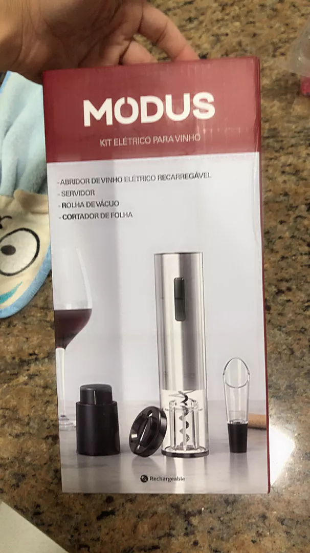 Abridor de Garrafa Elétrico USB Recarregável IZEOPENER PRO photo review
