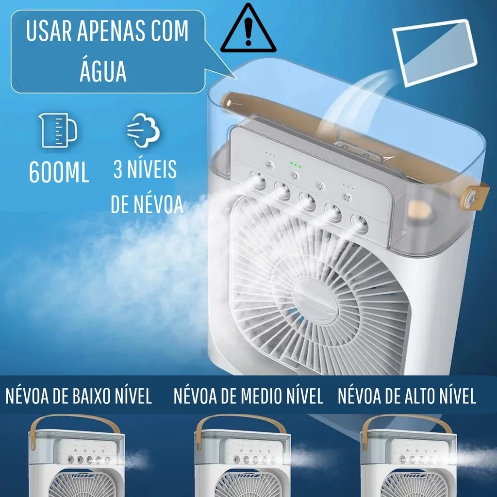 Design elegante branco do Mini Ventilador USB