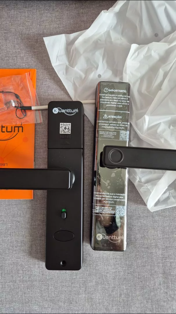 Fechadura Eletrônica Digital Biometrica Senha Kuanttum IZESAFE LOCK photo review
