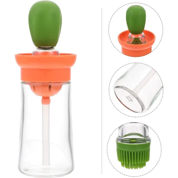 Porta Azeite Dispenser Vidro Silicone IZECOOK DELIGHT