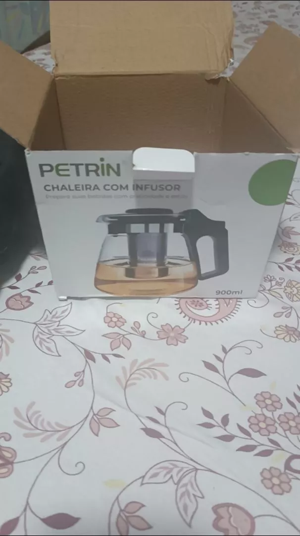 Chaleira de Vidro com Infusor Inox 900ml Tampa Premium IZETEA photo review