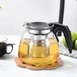 Chaleira de Vidro com Infusor Inox 900ml Tampa Premium IZETEA