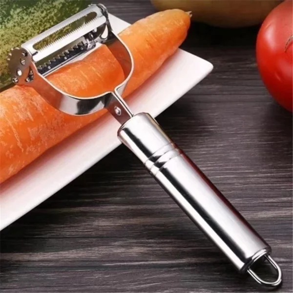 Descascador Inox Dupla Lâmina Legumes Frutas Resistente IZEPEEL PRO