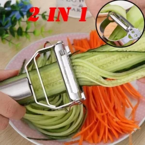 Descascador Inox Dupla Lâmina Legumes Frutas Resistente IZEPEEL PRO