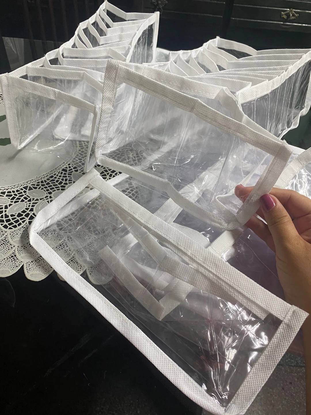 Organizador de Gaveta Colmeia Transparente 10 Divisórias PVC Flexível para Roupas Íntimas IZEORDER MAX photo review