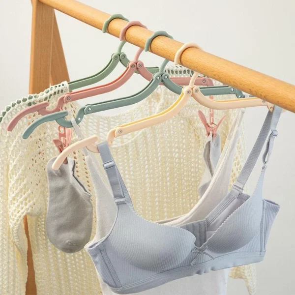 Kit 5 Cabides Dobráveis Compactos Para Viagem, Armário e Roupas Infantis IZEORGANIZE FLEX