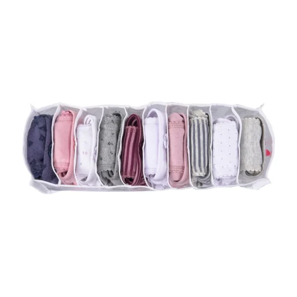Organizador de Gaveta Colmeia Transparente 10 Divisórias PVC Flexível para Roupas Íntimas IZEORDER MAX