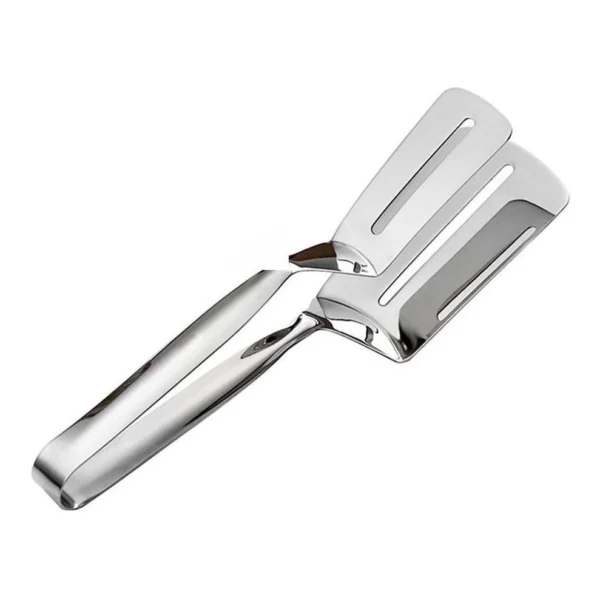 Pinça Pegadora Dupla em Inox Articulada para Churrasco, Hambúrguer e Panqueca IZEGRIP FLEX