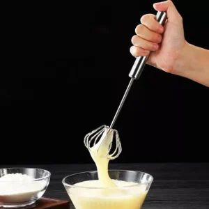 Batedor de Ovos Inox Manual 30cm Para Claras Café IZEHANDY WHISK