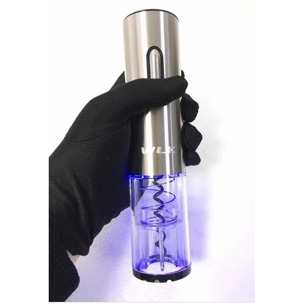 Abridor de Vinho Elétrico Recarregável Inox com Tampa a Vácuo IZEOPEN PRO