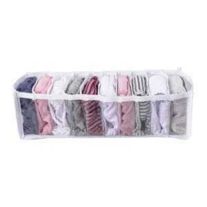 Organizador de Gaveta Colmeia Transparente 10 Divisórias PVC Flexível para Roupas Íntimas IZEORDER MAX