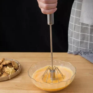 Batedor de Ovos Inox Manual 30cm Para Claras Café IZEHANDY WHISK