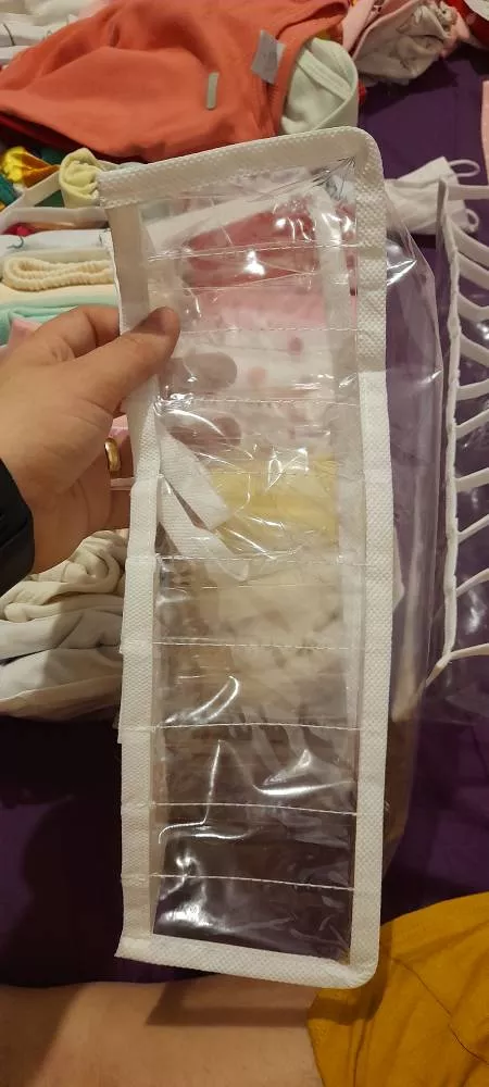 Organizador de Gaveta Colmeia Transparente 10 Divisórias PVC Flexível para Roupas Íntimas IZEORDER MAX photo review