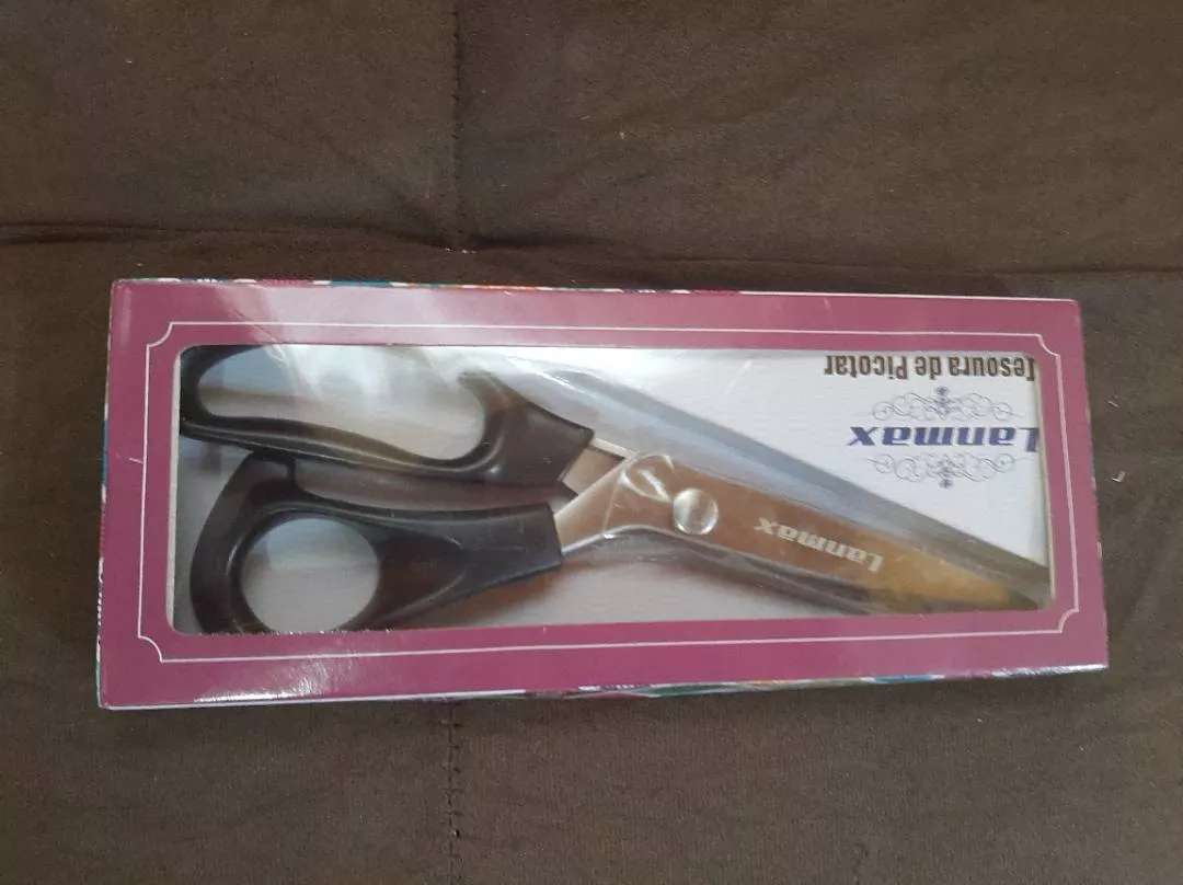 Tesoura de Picotar Profissional LANMAX Inox Artesanato IZECRAFT PRO photo review