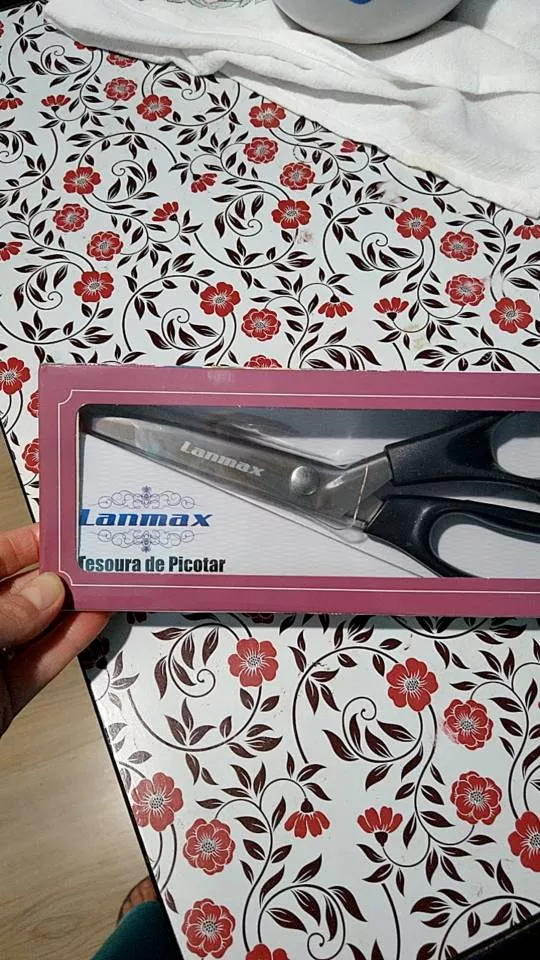 Tesoura de Picotar Profissional LANMAX Inox Artesanato IZECRAFT PRO photo review