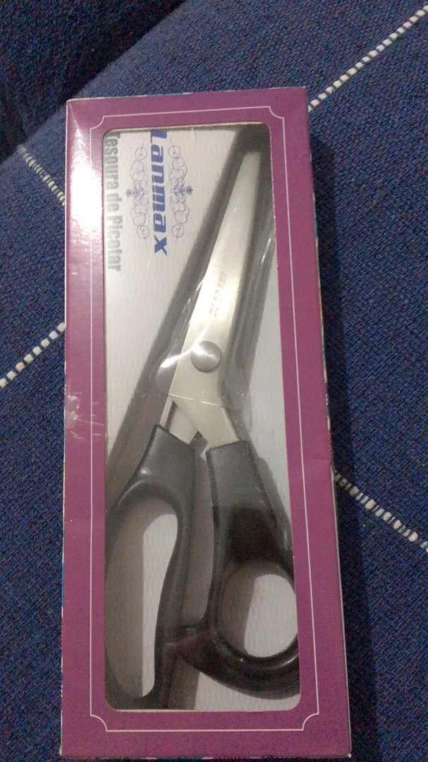 Tesoura de Picotar Profissional LANMAX Inox Artesanato IZECRAFT PRO photo review