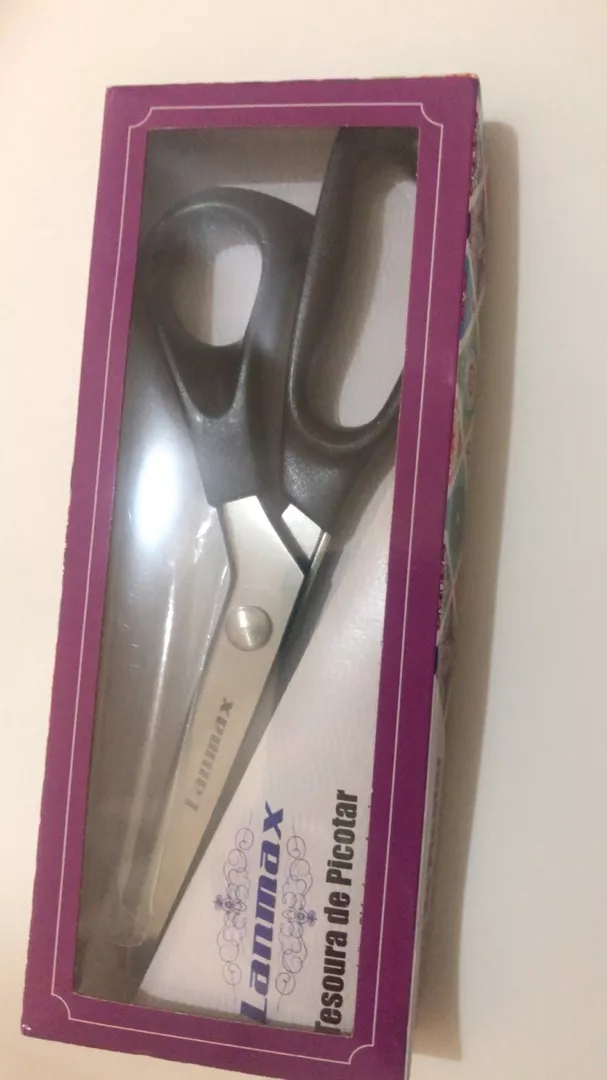 Tesoura de Picotar Profissional LANMAX Inox Artesanato IZECRAFT PRO photo review
