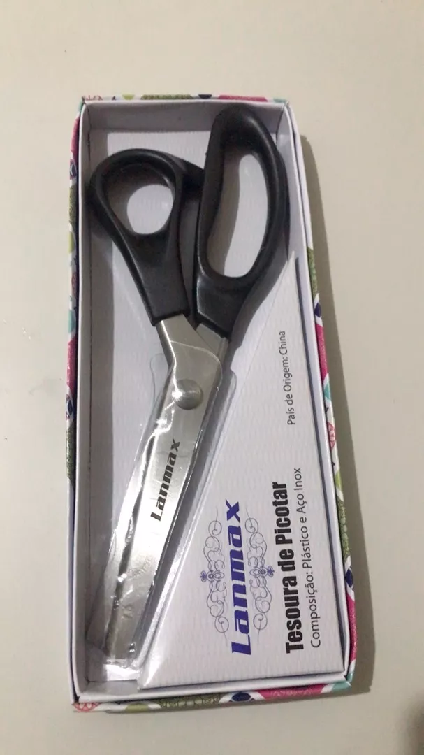 Tesoura de Picotar Profissional LANMAX Inox Artesanato IZECRAFT PRO photo review