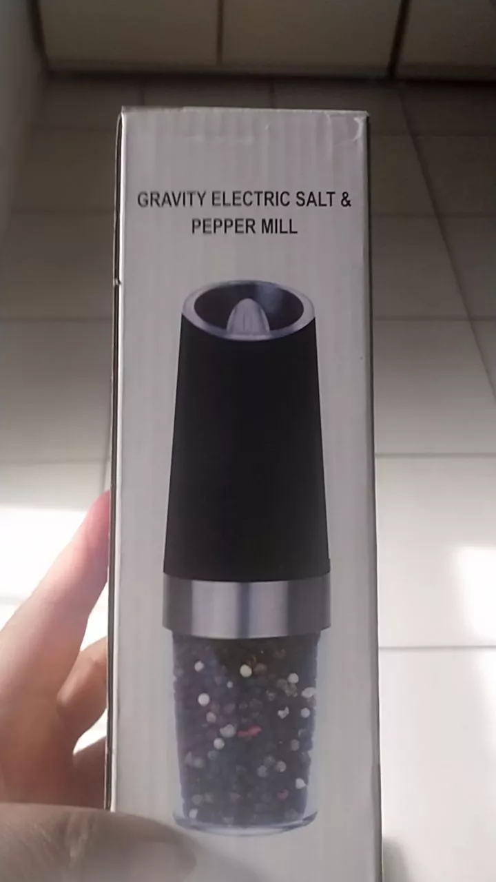 Moedor Elétrico de Pimenta e Sal Automático com Sensor LED, Ajuste de Moagem Fina ou Grossa, Portátil IZEFLAVOR PRO photo review