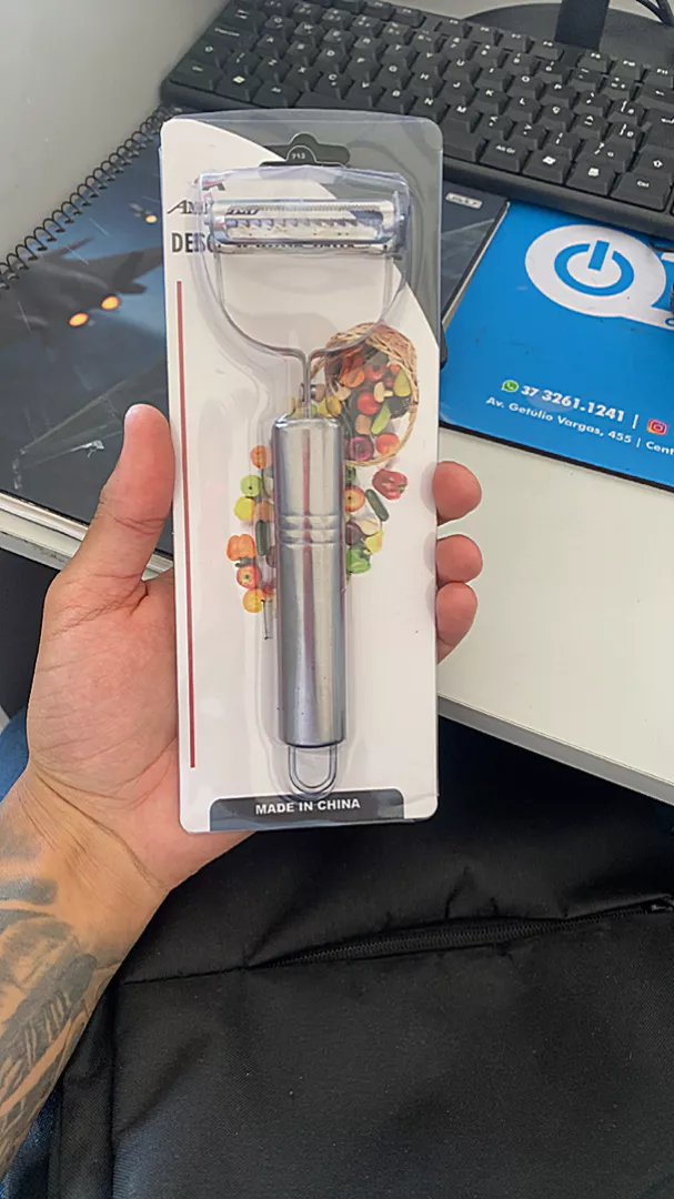 Descascador Inox Dupla Lâmina Legumes Frutas Resistente IZEPEEL PRO photo review
