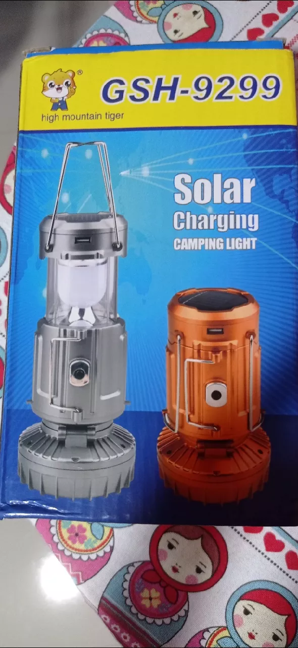 Lampião Solar Retrátil 6 LED Portátil à Prova d'Água para Camping IZEOUTDOOR POWER photo review