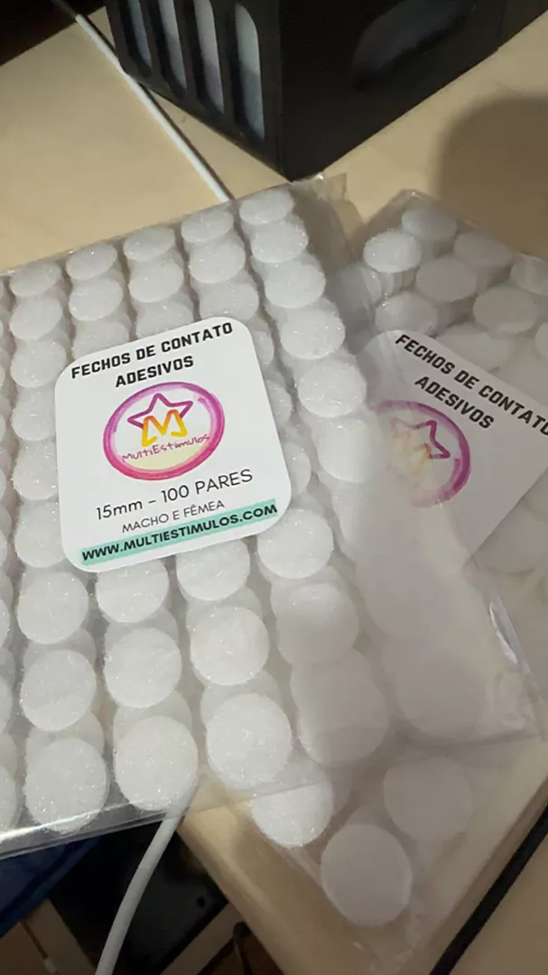 Fecho de Contato Adesivo 1,5cm Duplo Branco Super Resistente Nylon Fixação Rápida IZEFIX POWER photo review