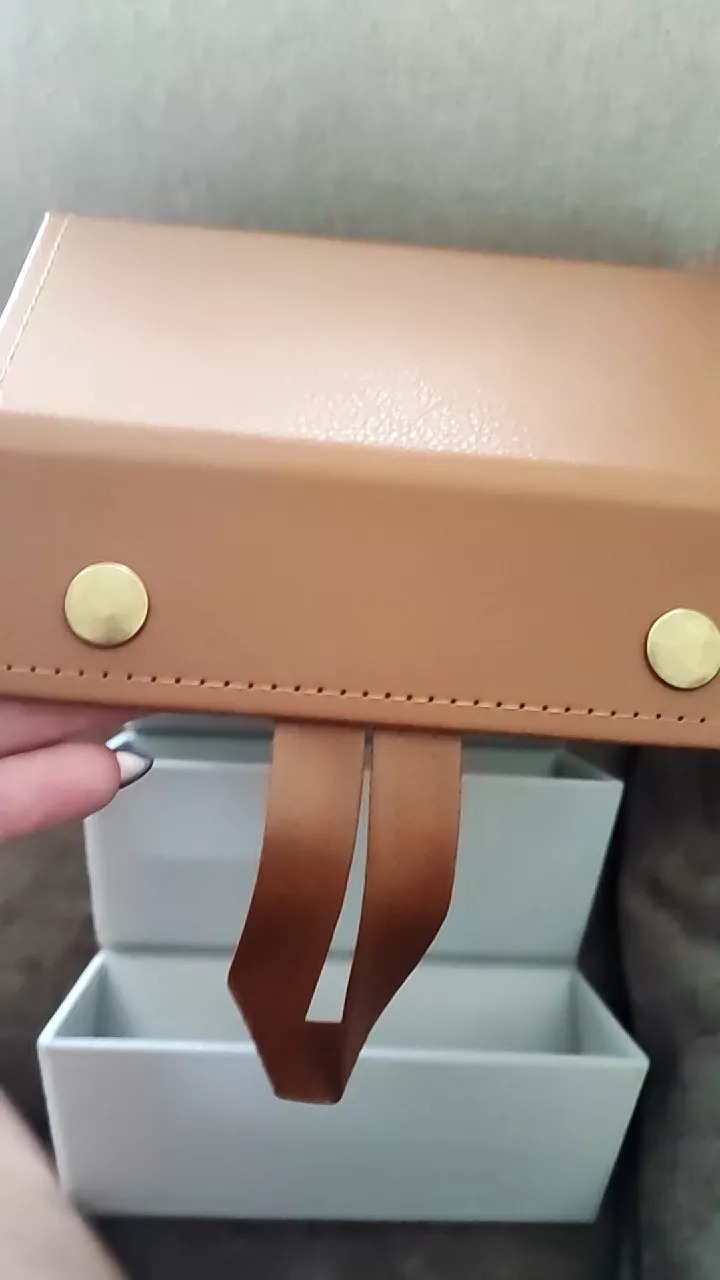 Organizador de Óculos Dobrável 3 Lugares Couro PU, Portátil e Ecológico IZECASE FOLD photo review