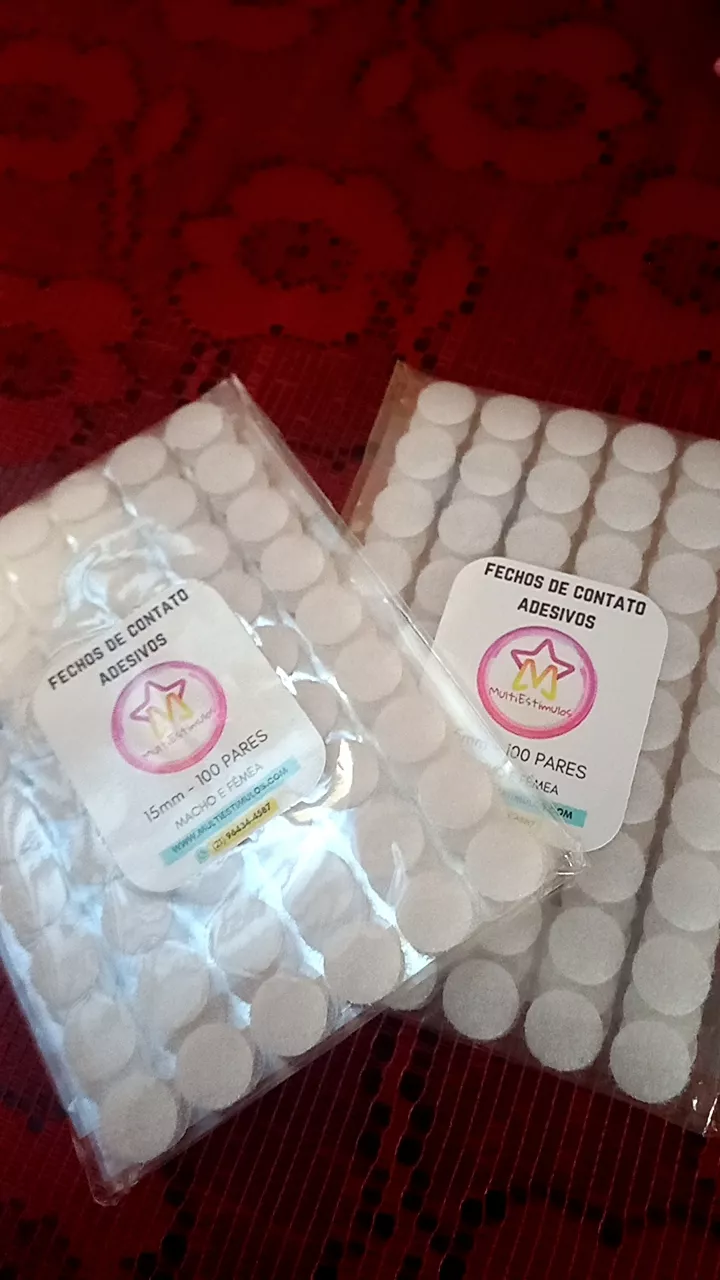 Fecho de Contato Adesivo 1,5cm Duplo Branco Super Resistente Nylon Fixação Rápida IZEFIX POWER photo review