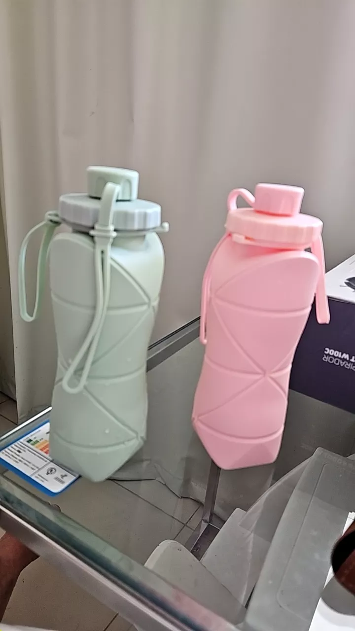 Garrafa de Água Dobrável Silicone 600ml Portátil BPA Free Lavável IZEHYDRA FLEX photo review