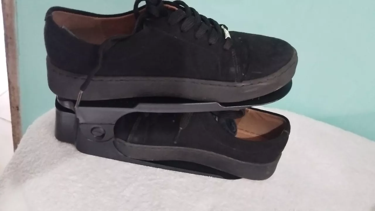 Organizador de Sapatos Preto Altura Ajustável 20 Unidades IZEBOXX SPACE photo review