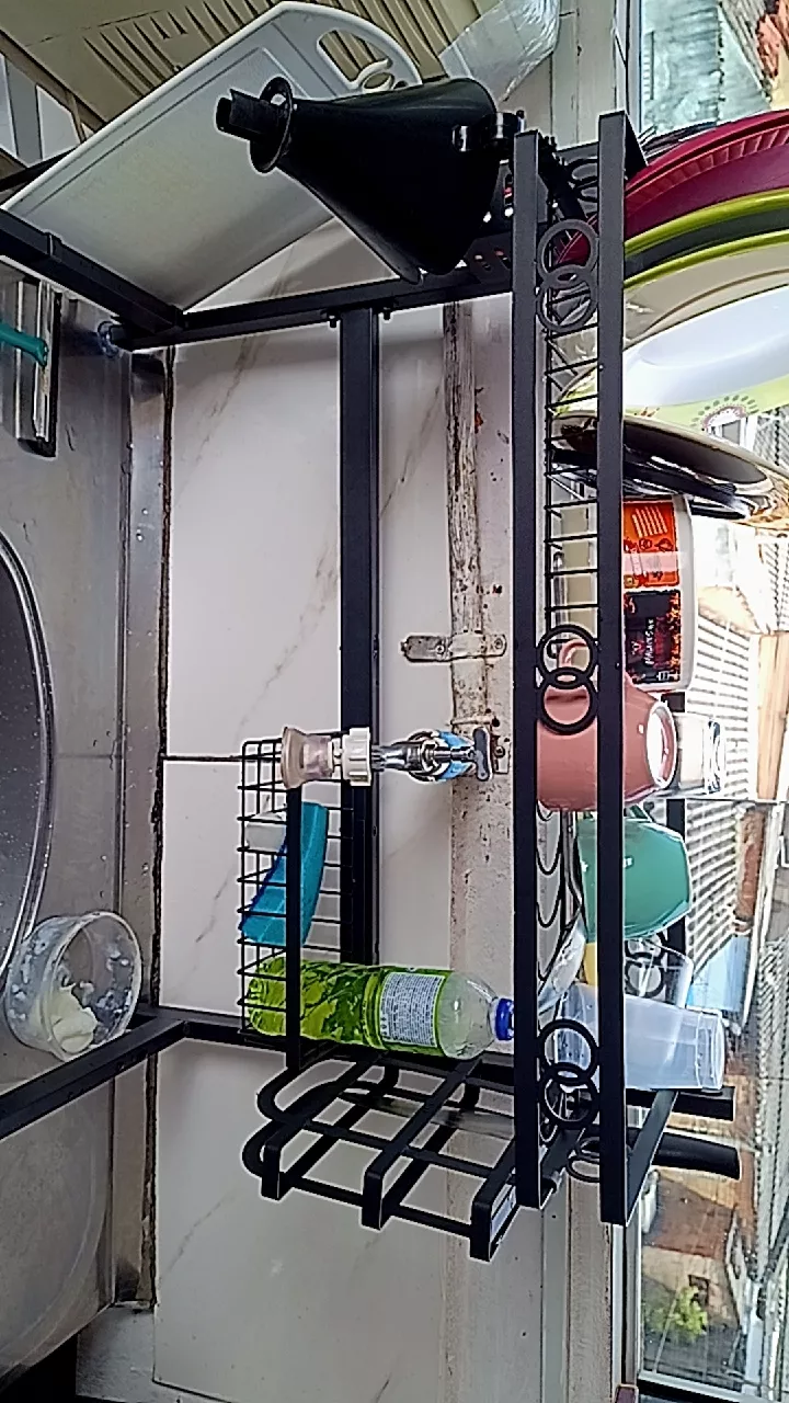 Cozinha Modular Suspensa Sem Furo 100% Aço Auto-Sustentável IZESPACIO PRO photo review