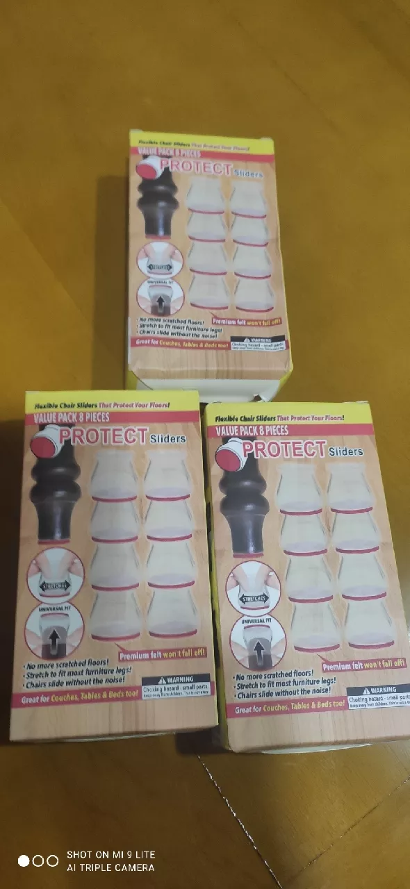 Kit 16 Protetores de Silicone Transparentes para Pés de Cadeira IZEQUIET SHIELD photo review