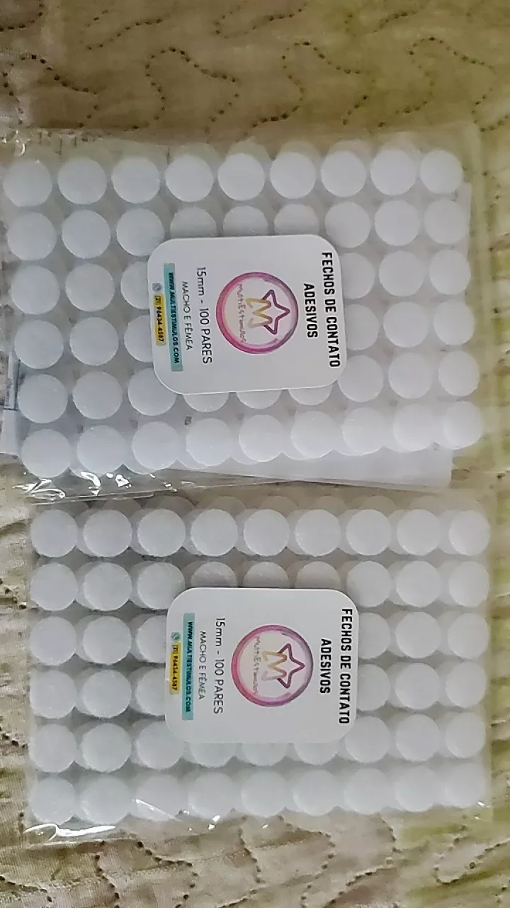 Fecho de Contato Adesivo 1,5cm Duplo Branco Super Resistente Nylon Fixação Rápida IZEFIX POWER photo review
