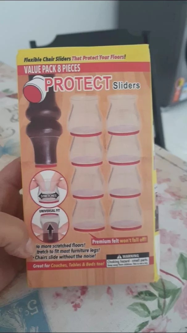 Kit 16 Protetores de Silicone Transparentes para Pés de Cadeira IZEQUIET SHIELD photo review