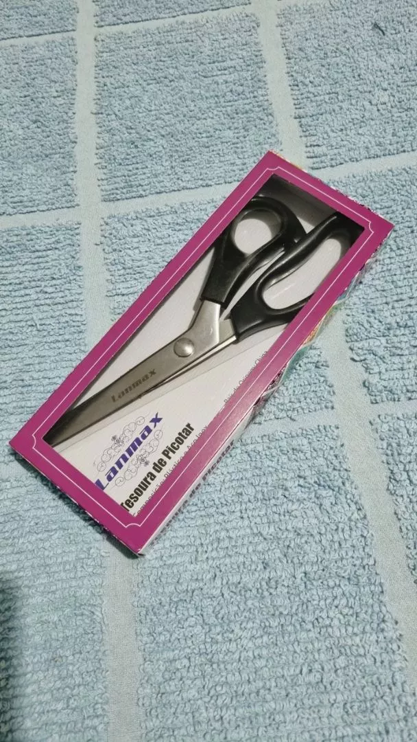 Tesoura de Picotar Profissional LANMAX Inox Artesanato IZECRAFT PRO photo review