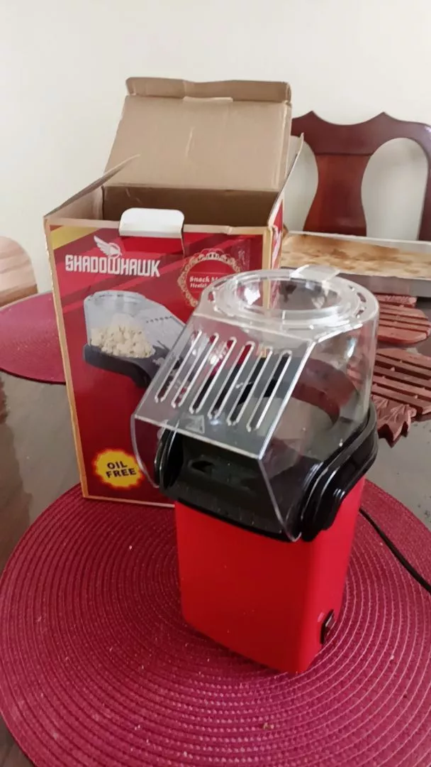 Pipoqueira Elétrica Ar Quente Sem Óleo 1200W Vermelha IZEPOPCORN FIT photo review