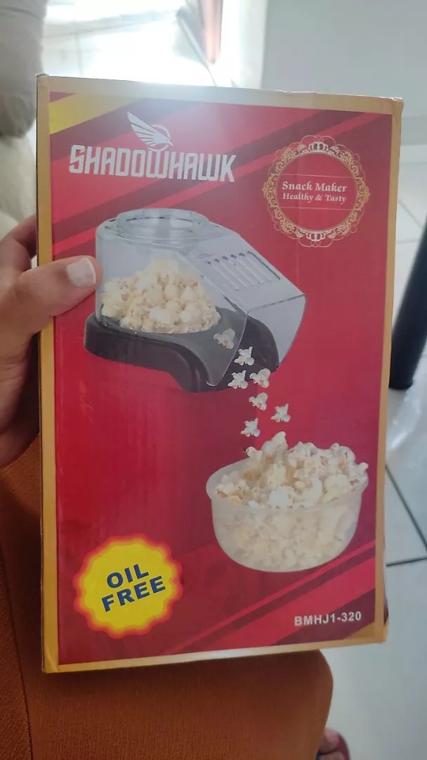 Pipoqueira Elétrica Ar Quente Sem Óleo 1200W Vermelha IZEPOPCORN FIT photo review