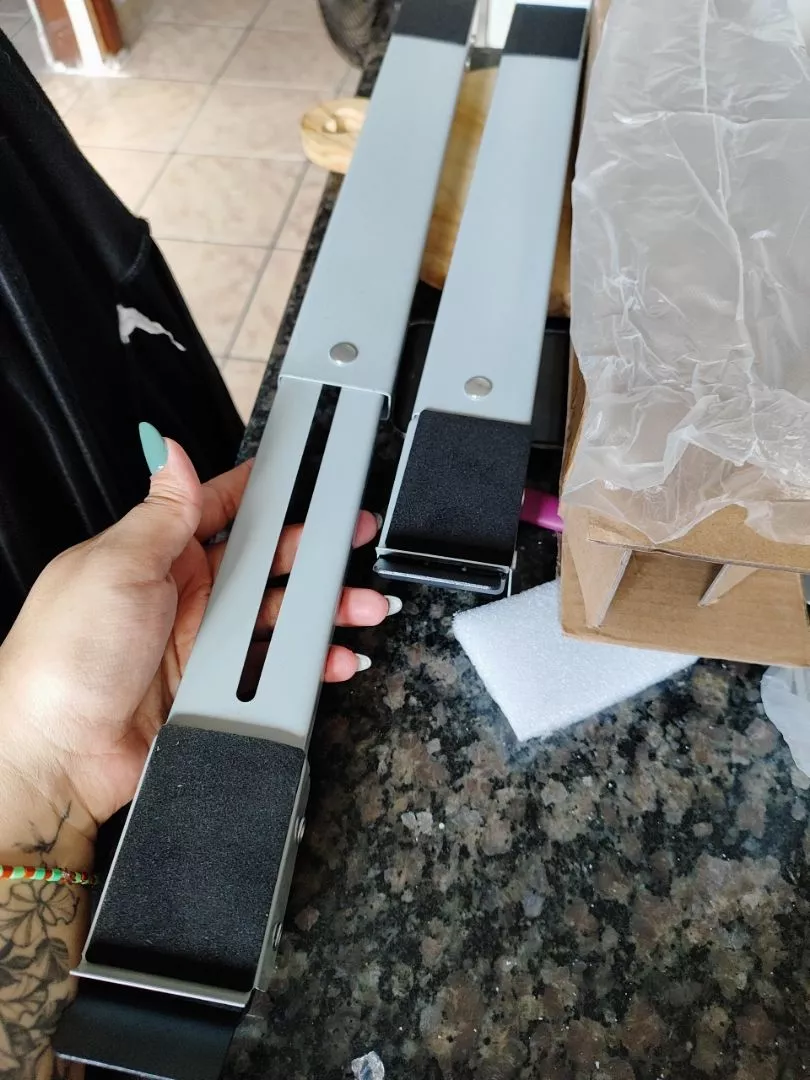 Suporte Com Rodinhas Ajustável Para Geladeira, Fogão E Máquina De Lavar Até 200kg, Freio E Base Antiderrapante IZELOAD PRO photo review