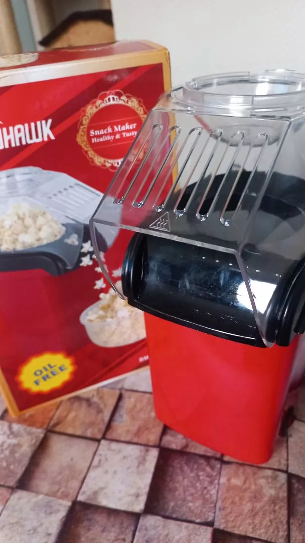 Pipoqueira Elétrica Ar Quente Sem Óleo 1200W Vermelha IZEPOPCORN FIT photo review