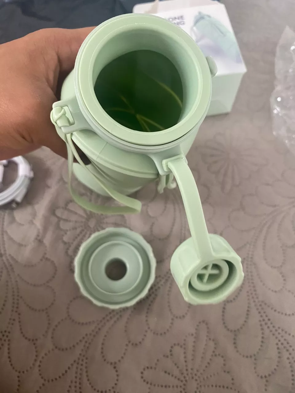 Garrafa de Água Dobrável Silicone 600ml Portátil BPA Free Lavável IZEHYDRA FLEX photo review