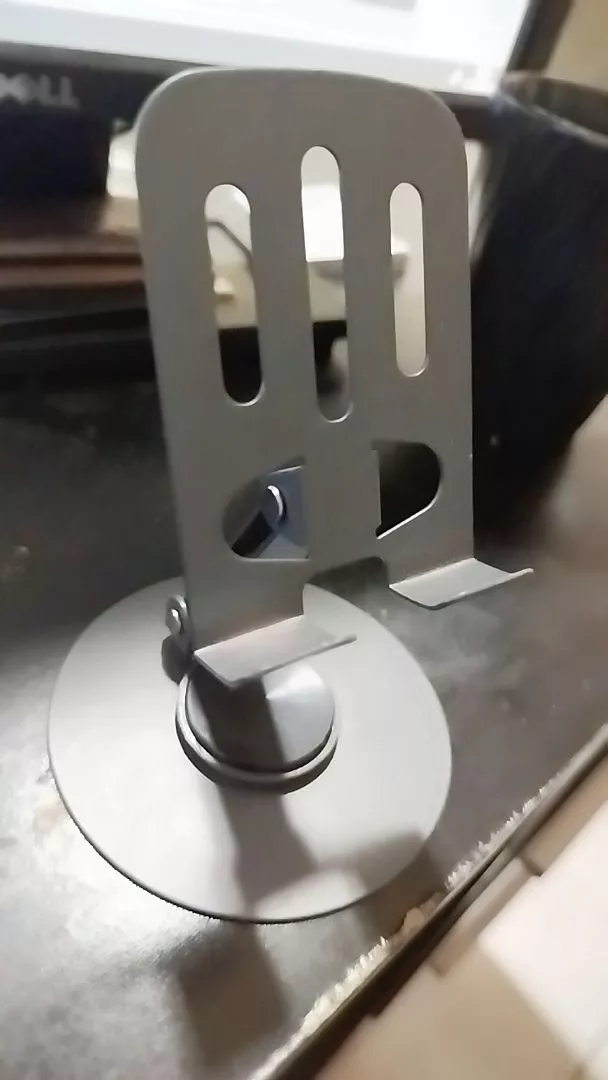 Suporte de Mesa Alumínio Rotativo 360° Ajustável Compatível Tablet Celular IZEFLEX STAND photo review