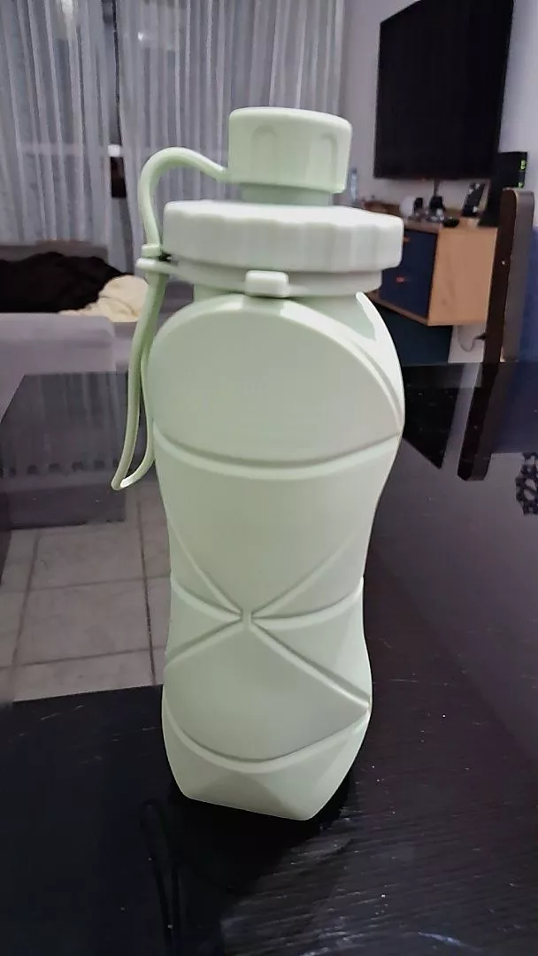 Garrafa de Água Dobrável Silicone 600ml Portátil BPA Free Lavável IZEHYDRA FLEX photo review