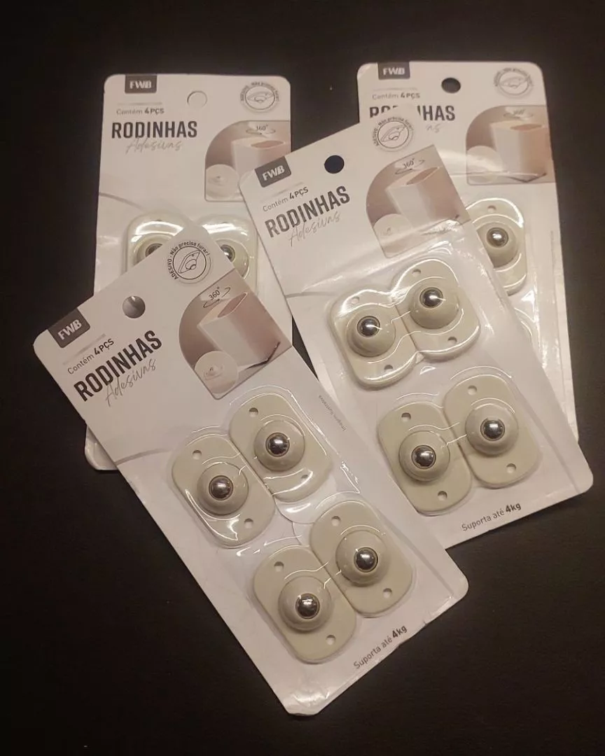 Rodinhas Adesivas 16 Peças Móveis Inoxidáveis IZEGLIDE 360 photo review