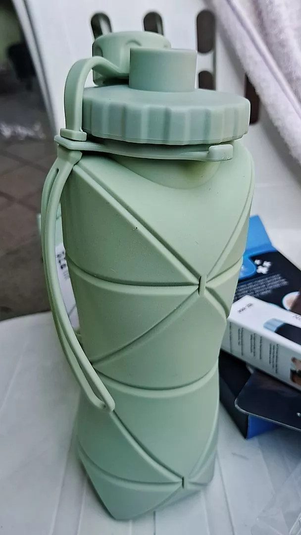 Garrafa de Água Dobrável Silicone 600ml Portátil BPA Free Lavável IZEHYDRA FLEX photo review
